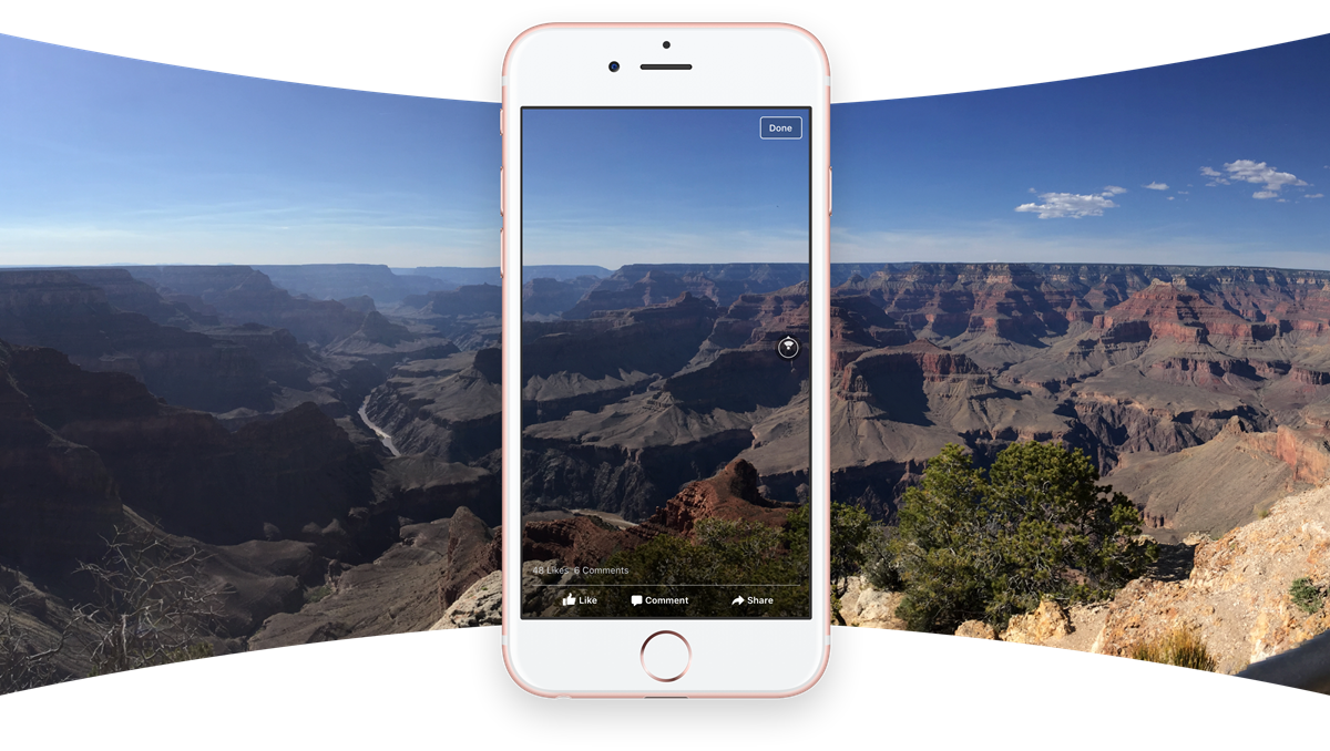Facebook implementa fotos en 360 grados