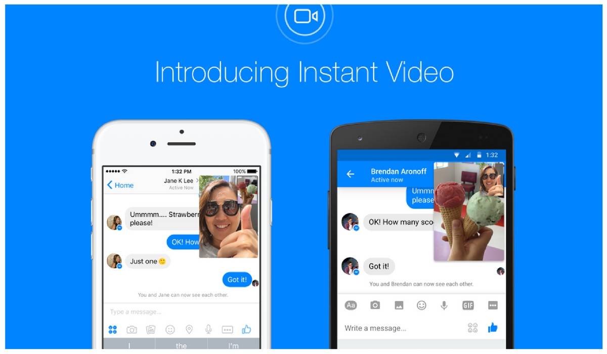 Instant Videos: Comparte momentos instantáneos con Messenger