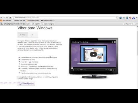 Viber: SMS, Chat, LLamadas y Video llamadas Gratis desde tu PC con Windows o Mac