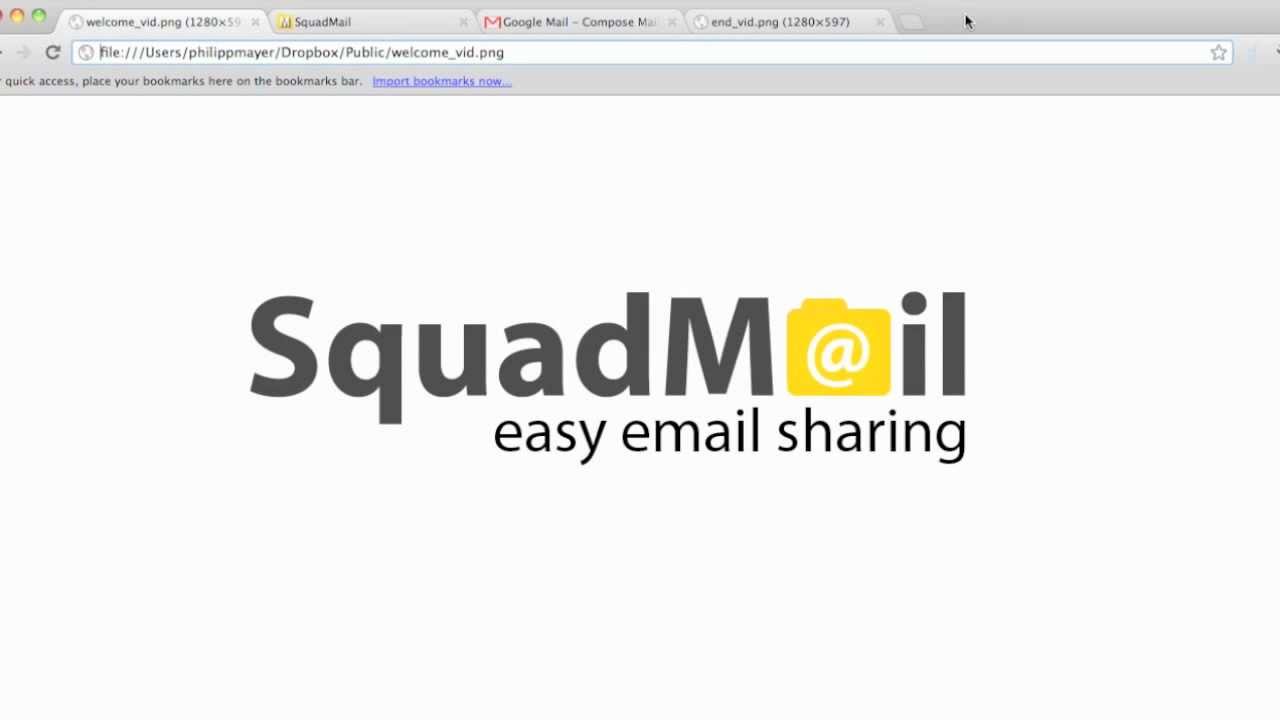 SquadMail - easy email sharing