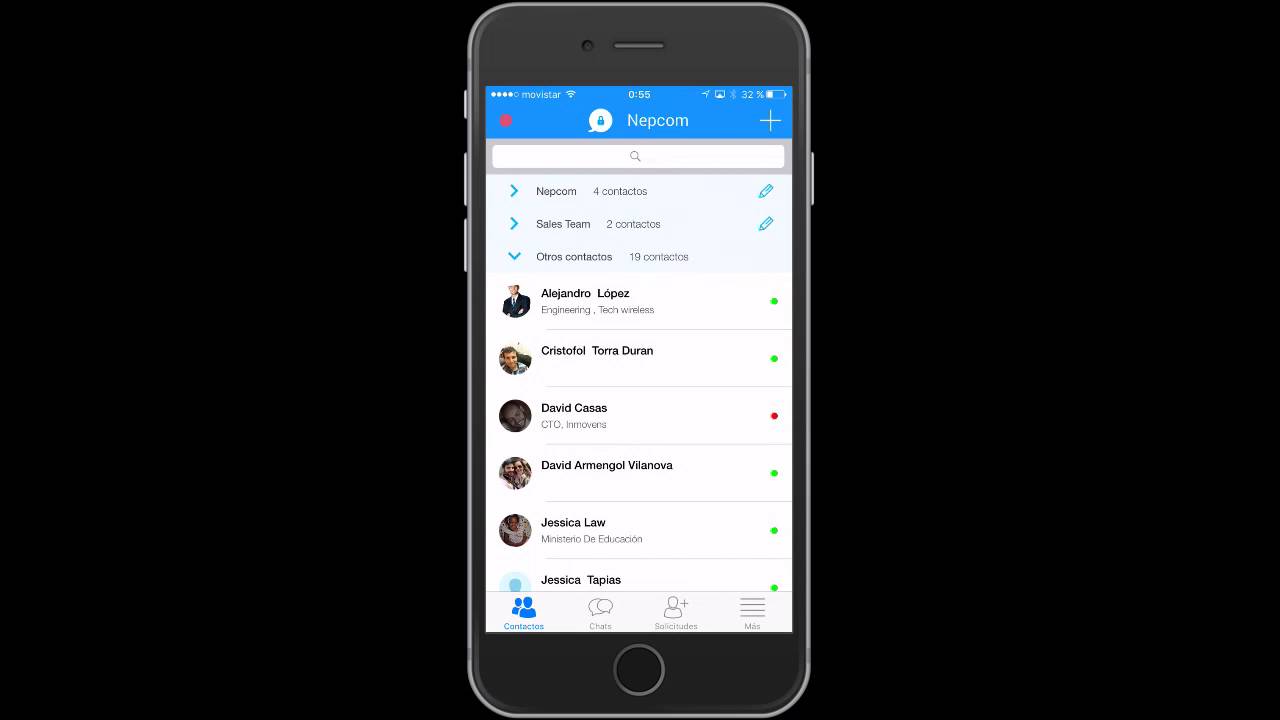 Grupo de contactos en Nepcom