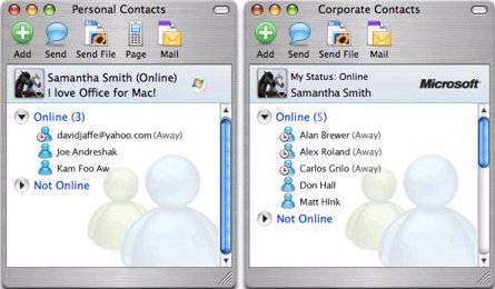 contactos messenger 60 para mac 1