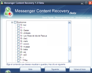 messenger content recobery