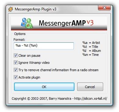 MessengerAMP, configura la función «lo que estoy escuchando»