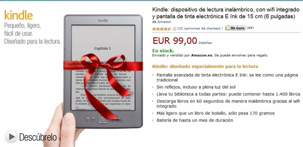 Kindle a la venta en España