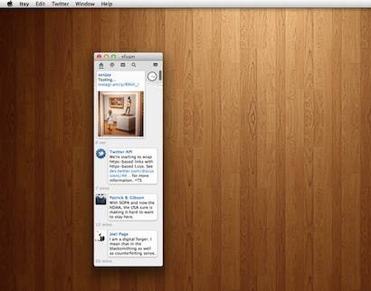 Itsy, minimalista cliente de Twitter para Mac