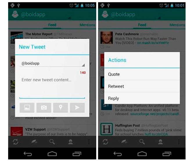 boid nuevo cliente twitter para android
