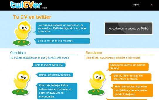 Twicver enviar tu curriculum via twitter