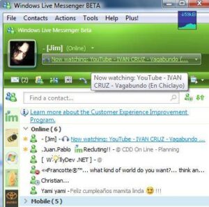 Windows Live Messenger YouTube