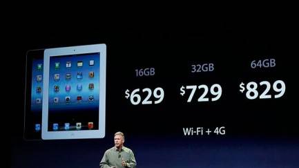 Precio de lanzamiento del nuevo iPad 4G con conexión 4G y WiFi
