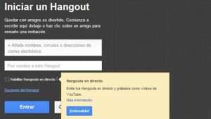 hangouts Youtube