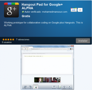 Hangout Photo Share; una extensión