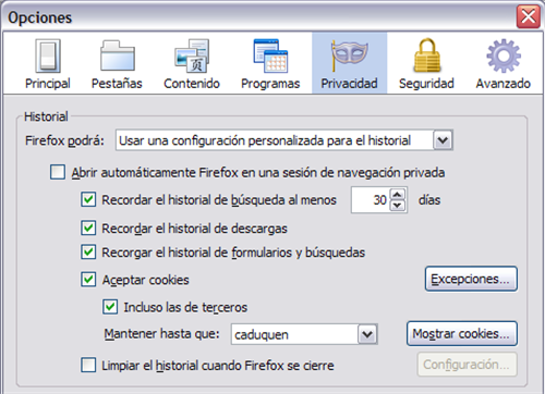 privacidad en Firefox 1(1)