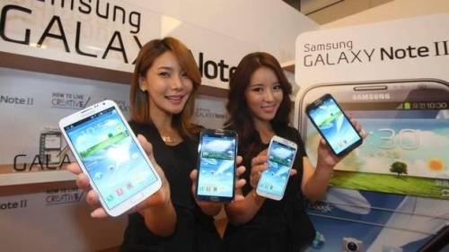 Las chicas de la presentación del Samsung Galaxy Note 3