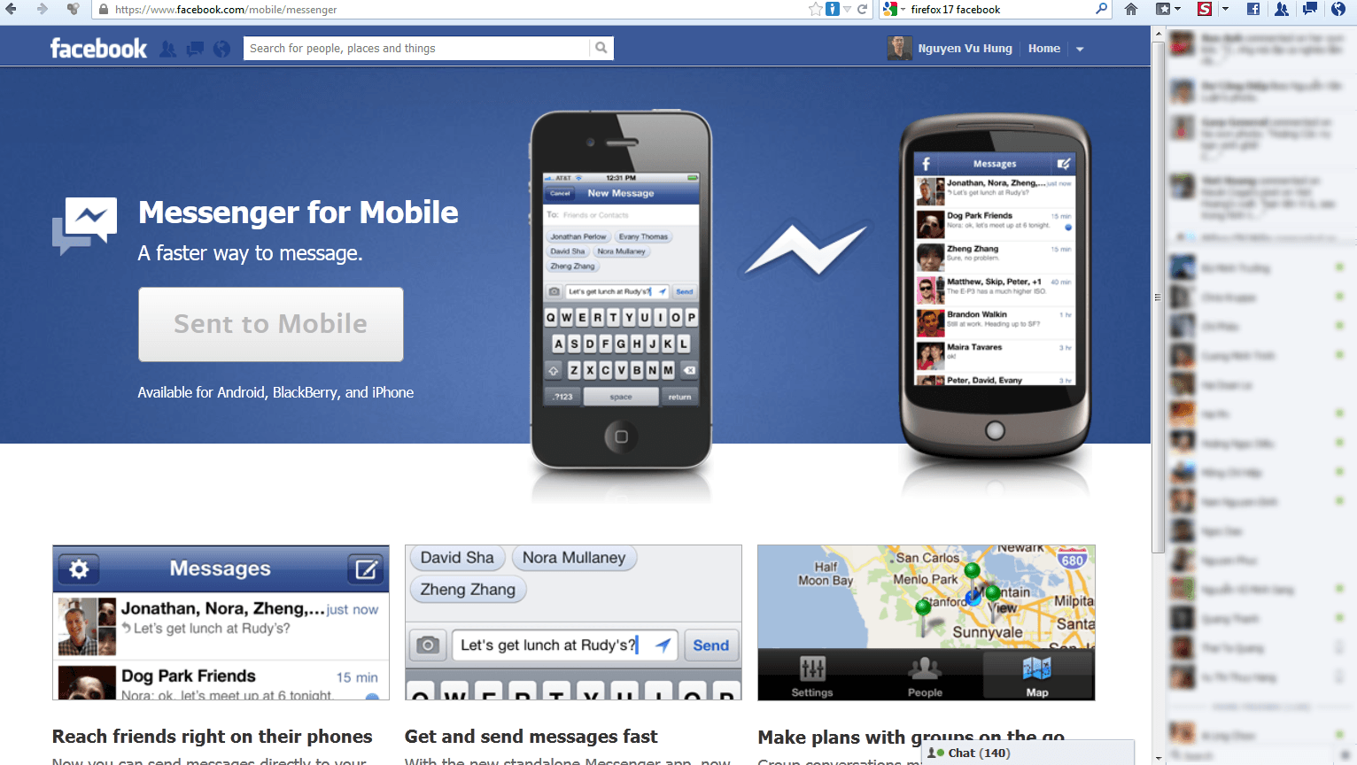Facebook Messenger para iOS 2