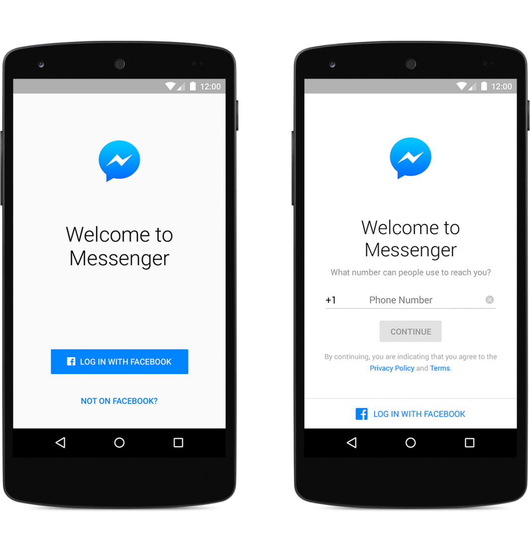 login to facebook messenger without app