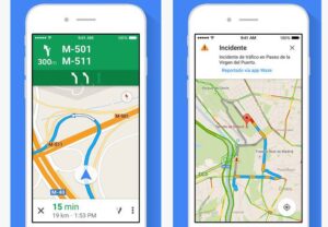 actualización de google maps