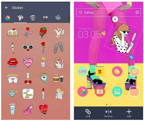 stickers line launcher para android
