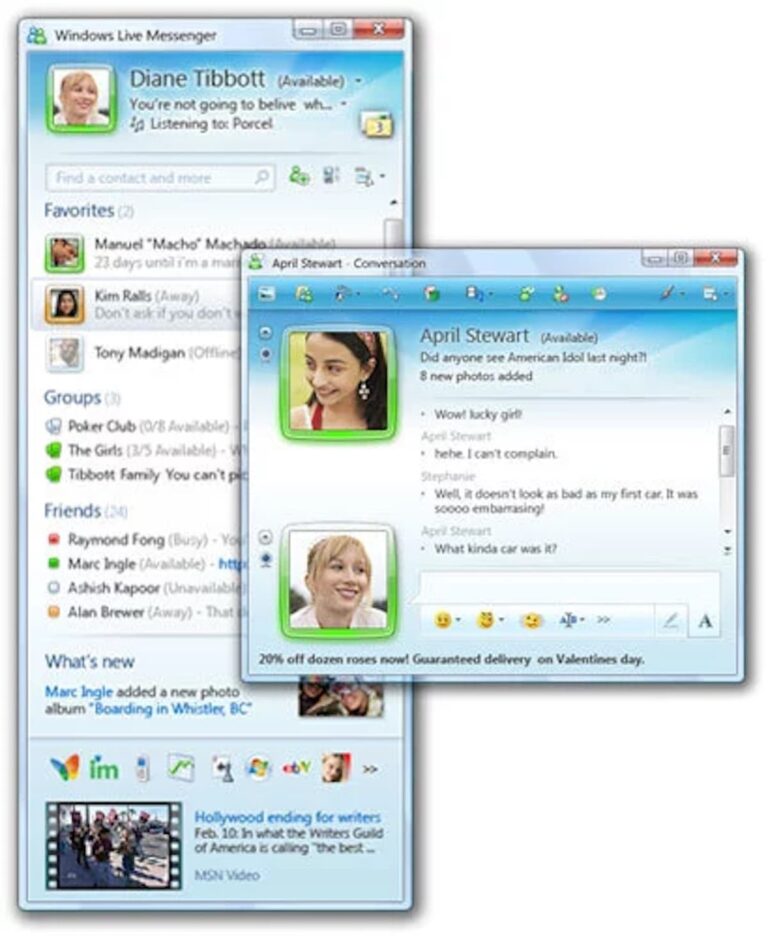 Www messengers ru. Мессенджер msn Windows XP. Windows Live Messenger 9. Ирка мессенджер. Link мессенджер для Windows.
